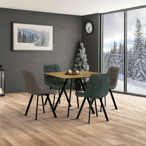 Jedálenský stôl Horsa 90 (hnedá)