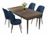 Jedálenský set Nilla (orech barokový + námornícka modrá) (pre 4 osoby)