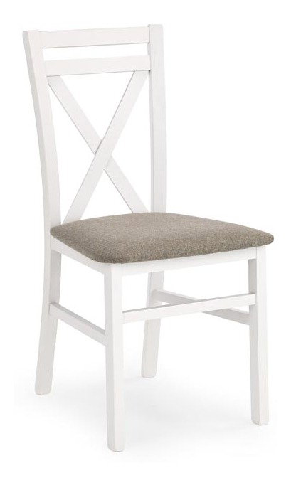 Scaun de sufragerie Delmar alb (alb + bej)