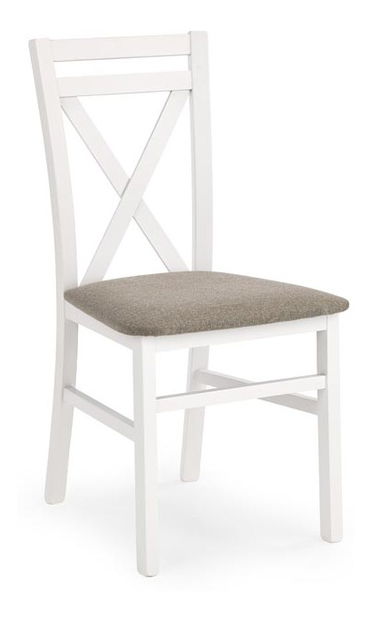 Blagovaonska stolica Delmar bijela (bijela + bež)