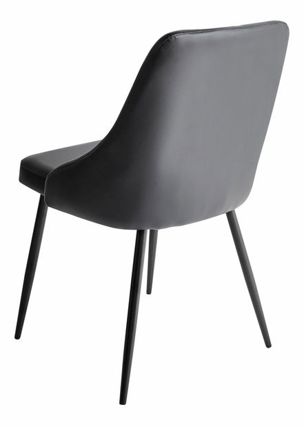 Set 2 buc. scaune pentru sufragerie Valero (negru)