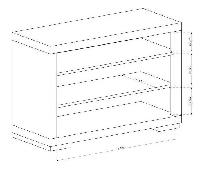 TV stolík/skrinka Vega 21 (dub santana svetlý)