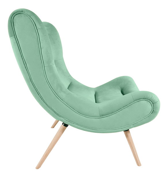 Kreslo Kam (mentolovo zelená)