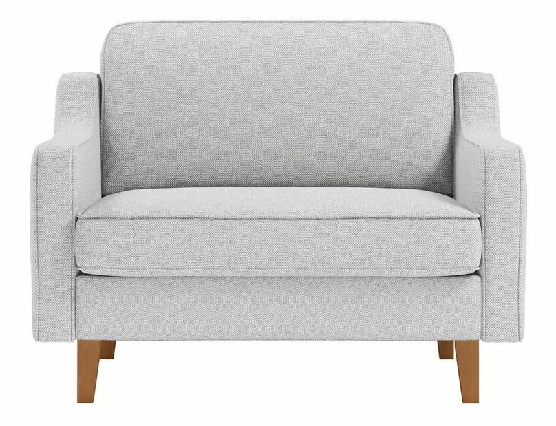 Kreslo Robia L (svetlosivá + orech)