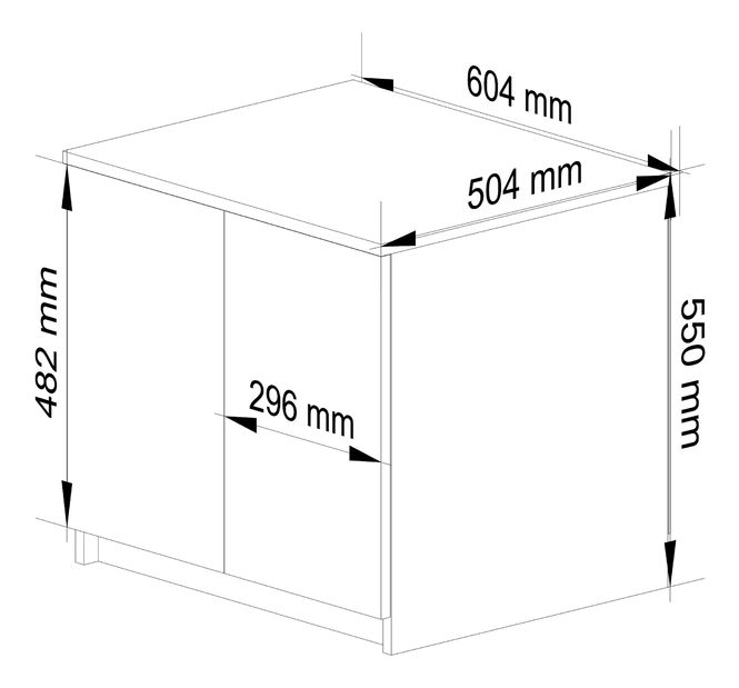 Suprastructură pentru dulap Sashka II (Alb + gri)