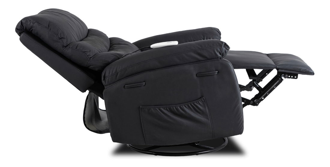 Masážne kreslo Bricke (čierna) 