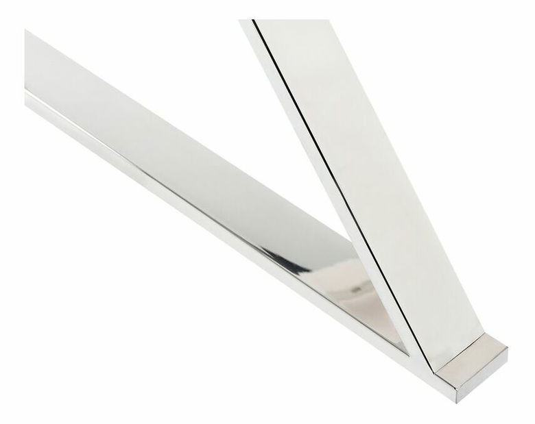 Jedálenský stôl Ariane (biela + strieborná) (pre 4 osoby)