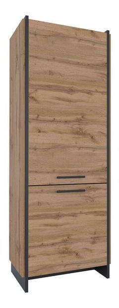 Polcos szekrény Adivinaba (wotan tölgy + fekete)