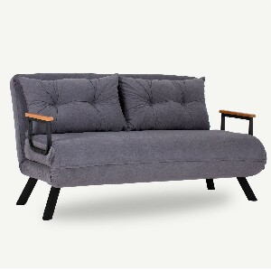Sofa futon Sandy (siva)