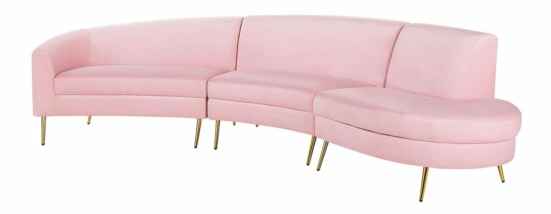 Pohovka štvorsedačka Mosza (ružová)