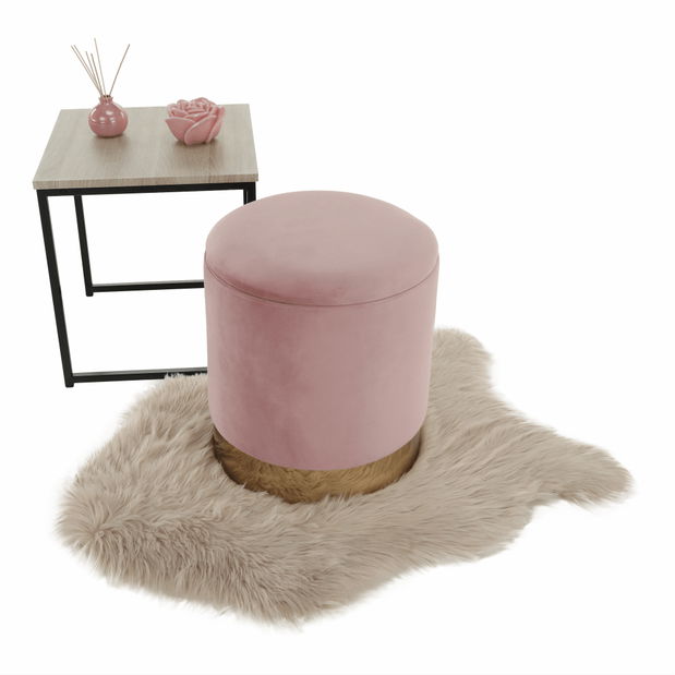 Taburetka Annin (ružová) *výpredaj