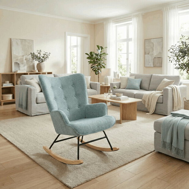 Hojdacie kreslo Akimoto (modrá)