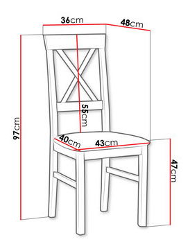 Scaun sufragerie Zafir XIV (cashmir + gri bej)