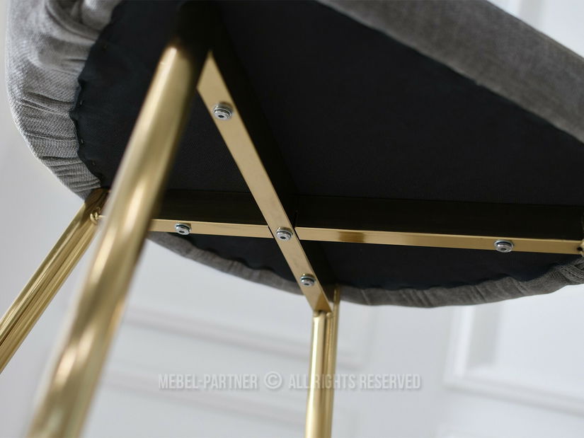 Scaun Carma K (gri + auriu)