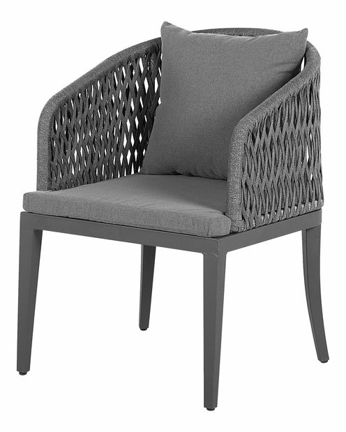 Záhradná jedálenská sada Lipe (sivá) (pre 4 osoby)