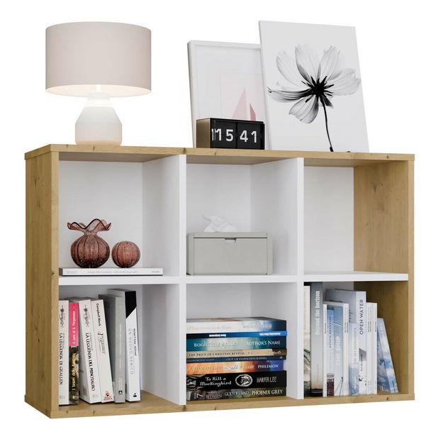 Raft Metros 1 (stejar artisan + alb)