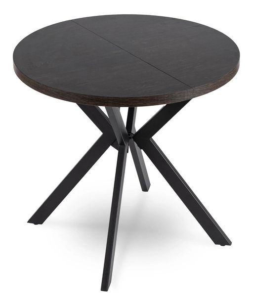 Rozkladací jedálenský stôl Desistir (čierna) (pre 4-8 osôb)