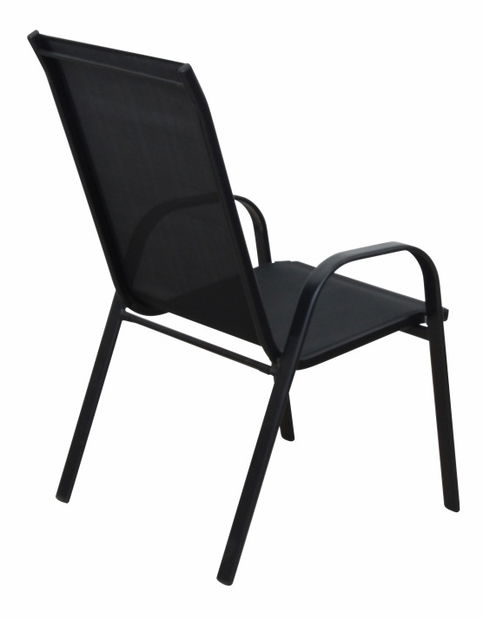 Set 4 ks. záhradných stoličiek Morel (čierna) *výpredaj