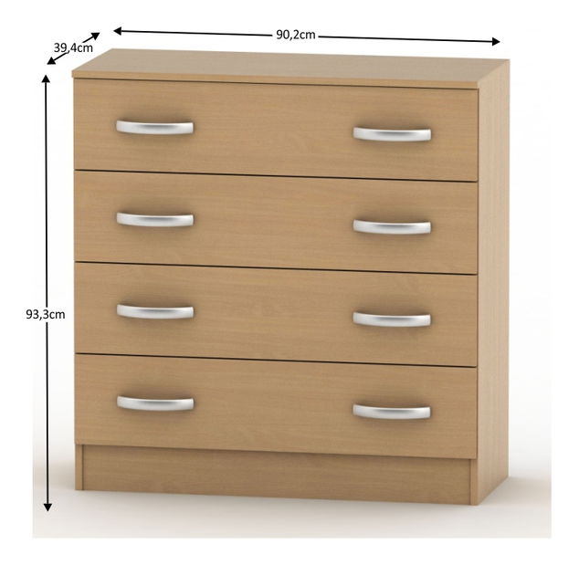 Comodă Breanna 2 BE02-007-00 (fag)