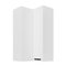 Felső sarok konyhaszekrény Lucid 60x60 GN-108 2F (90°) (korpus: fehér + front: mdf fehér)