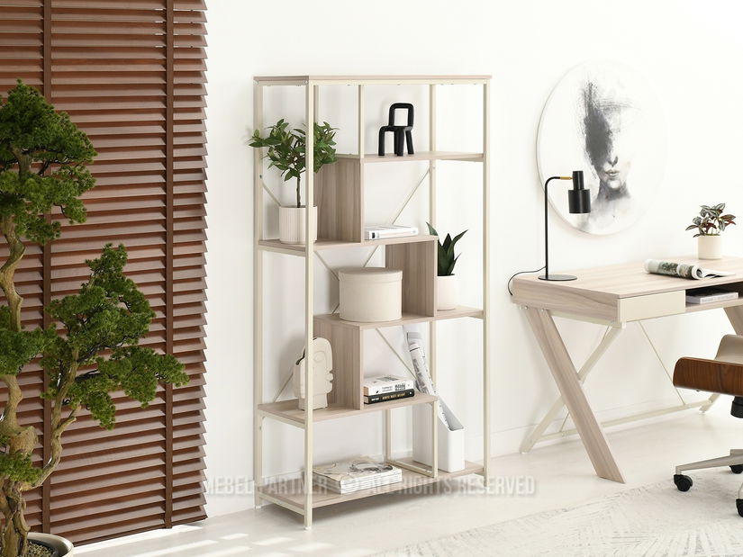 Regál Harp B (szürke bézs + krém)