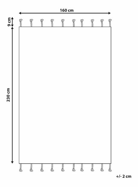 Szőnyeg 160 x 230 cm Hermiona (többszínű)