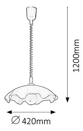 Závesné svietidlo Smerlato 4675 (biela)