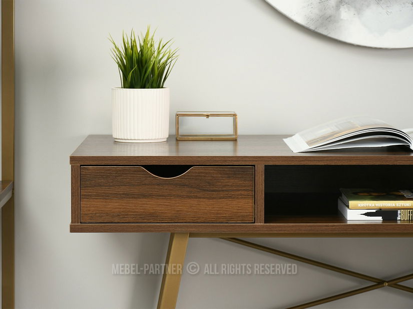 PC stolić Gavon (orah + zlatna)