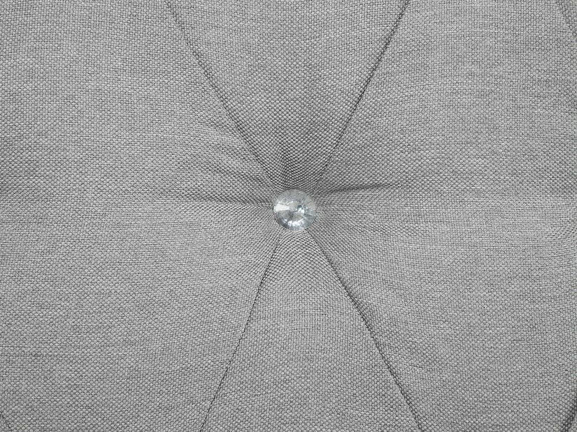 Manželská posteľ Boxspring 160 cm DUKE (s roštom a matracom) (sivá)