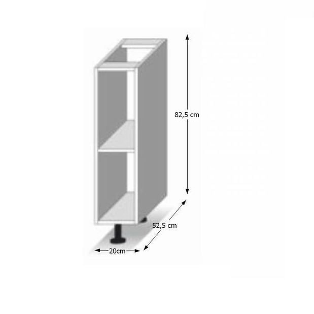 Alsó konyhaszekrény Lilouse D 20 otv *kiárusítás