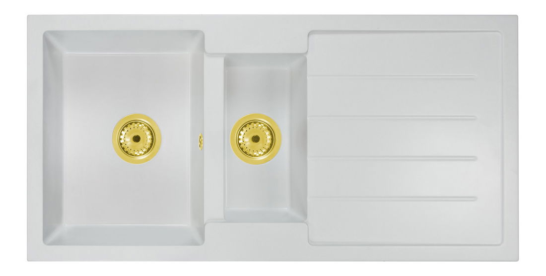 Mosogató Yuxur (fehér) (1 csaplyukkal) (J)