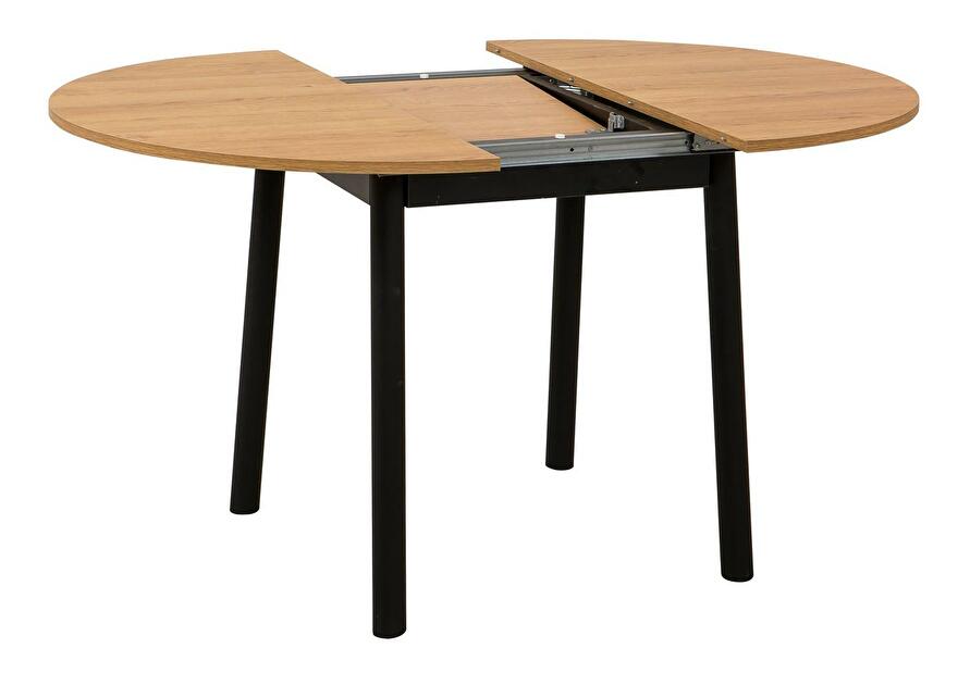 Blagovaonski stol na razvlačenje Duvasa 5 (hrast + crna) (za 4 osobe)