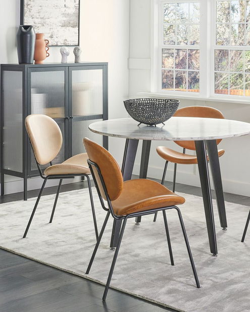 Set 2 ks jedálenských stoličiek Luaza (hnedá)