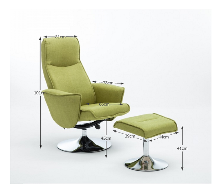 Relaxačné kreslo Short (zelená) *výpredaj