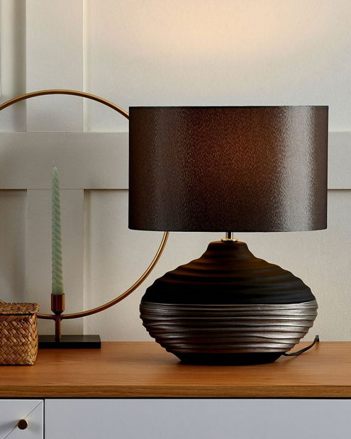 Stolná lampa Lumba (tmavosivá)