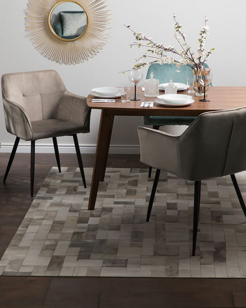 Set 2 buc. scaune pentru sufragerie Jardim (gri închis)