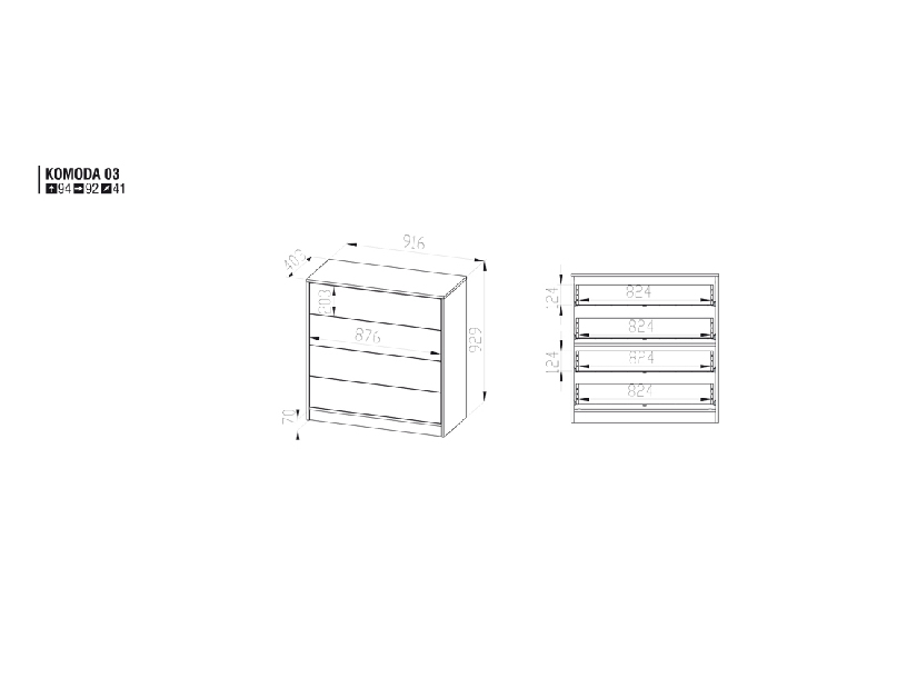 Komoda Komoda 3