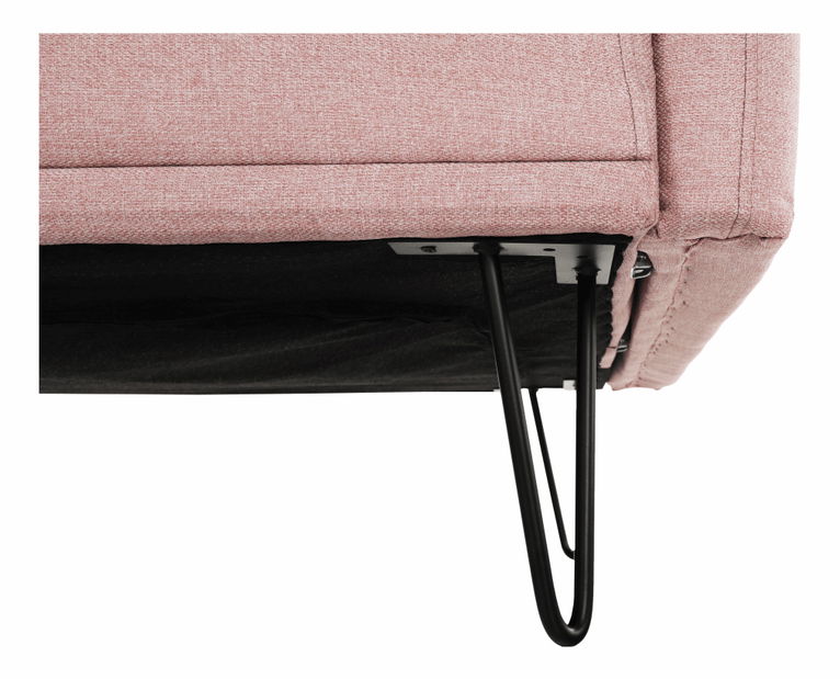 Canapea extensibilă Pulsiana (roz) 