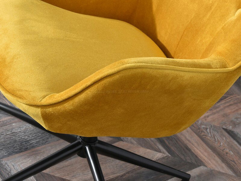 Fotel Truni (sárga + fekete)