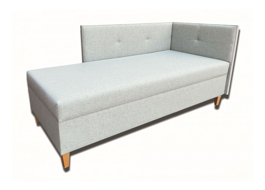 Pat de o persoană (canapea) 80 cm Alissa (cu saltea din arcuri) (D)