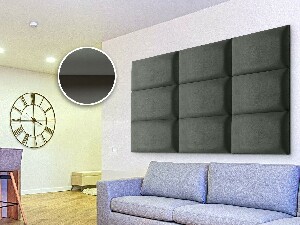 Tapeciran panel Soundless 40x30 cm (siva)