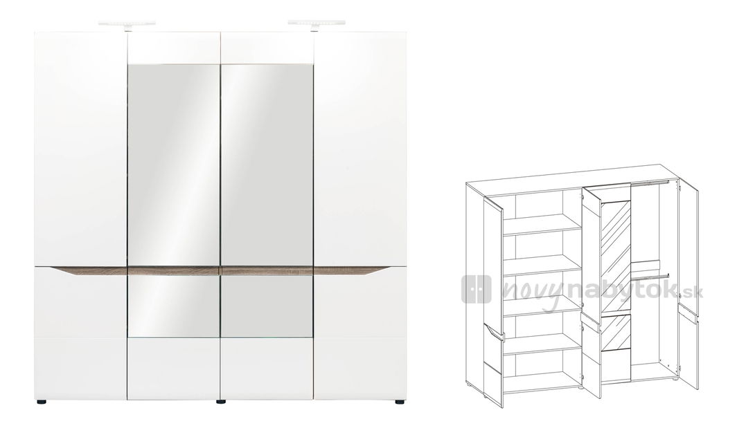 Ruhásszekrény Lynna LI 10