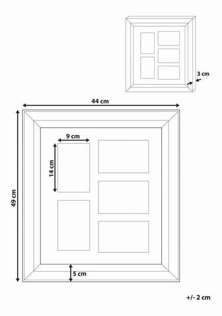 Képkeret (5 kép) Dorothy (ezüst)