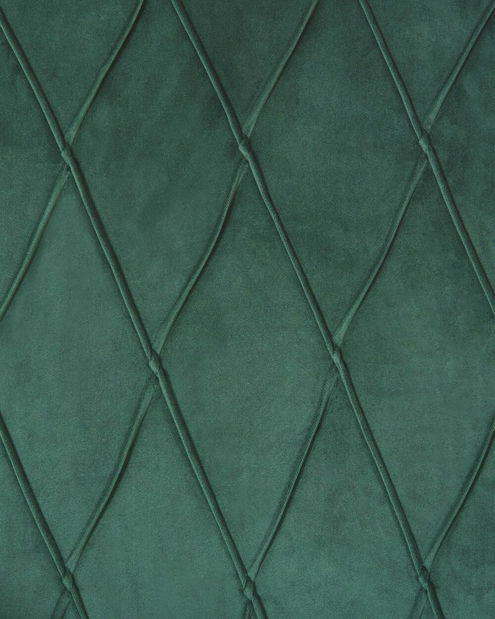 Kreslo ušiak SANES (tmavozelená) (s taburetkou)