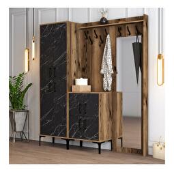 Mobilier hol Betina ABC (Nuc + Negru)