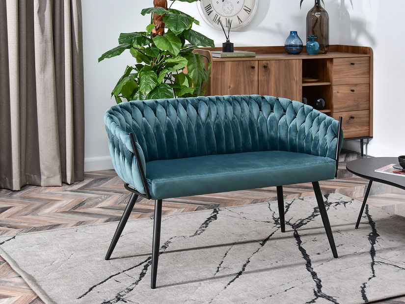 Pohovka dvojsedačka Radio (čierna)