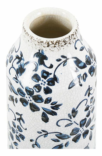 Váza 35 cm Mulza (fehér + kék)