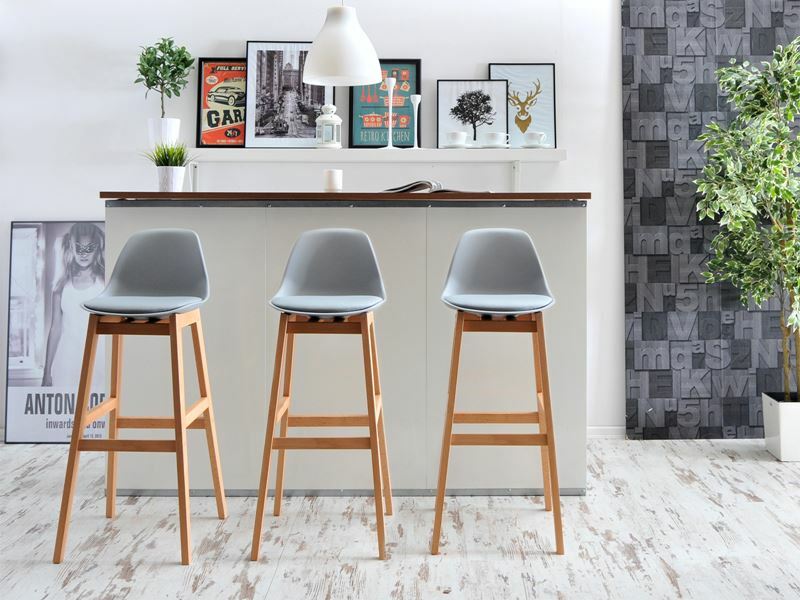 Scaun Evan (gri + fag)