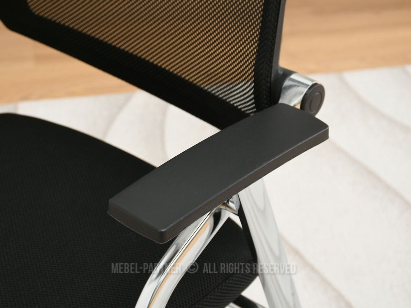 Stolička Harold (čierna + chrómová)