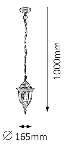 Iluminat pentru exterior Milano 8374 (antic auriu)